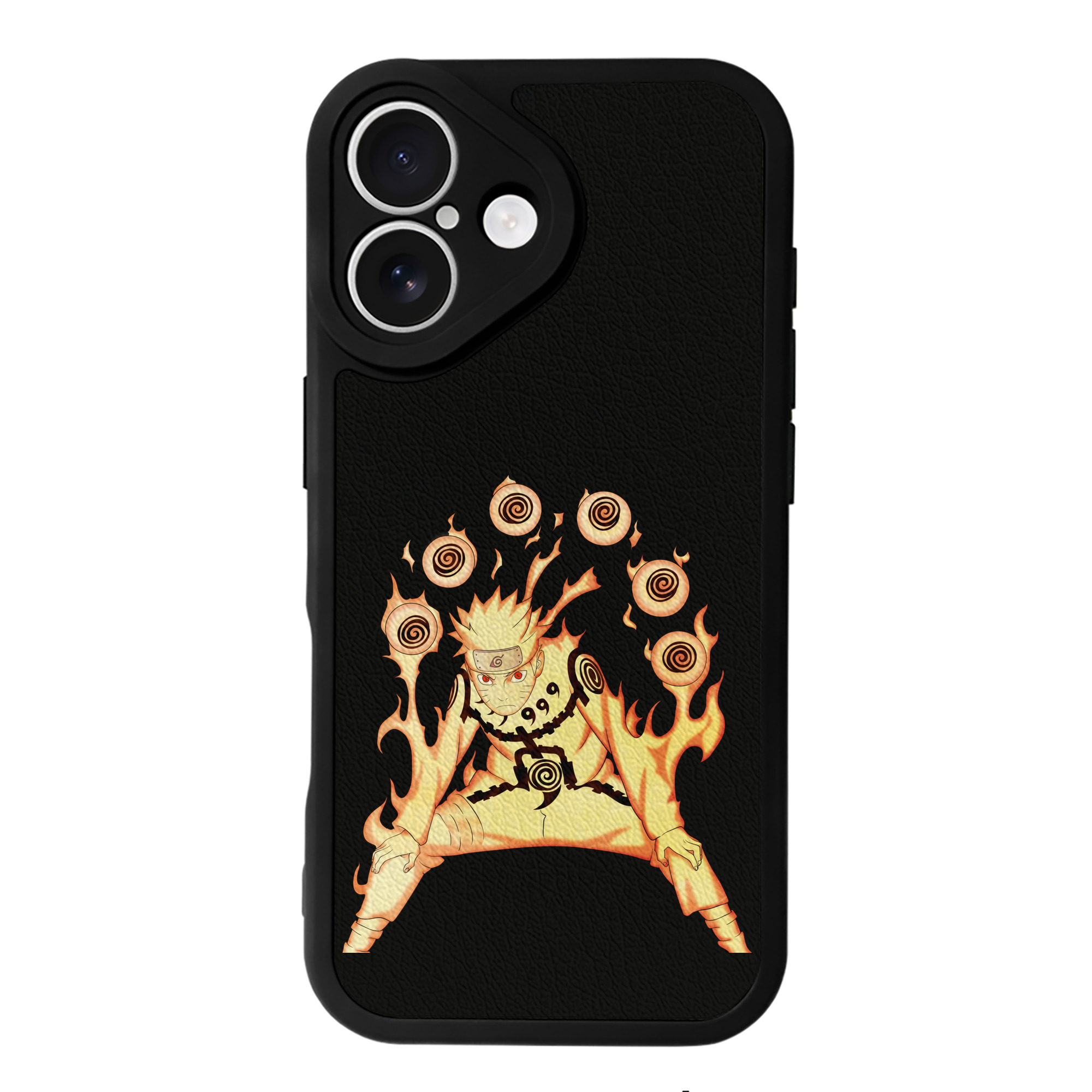 （画像用） NARUTO -ナルト- うずまき ナルト Uzumaki Naruto 【iPhone 16シリーズ対応】シリコンスマホケース（レザー調） 材質：シリコン